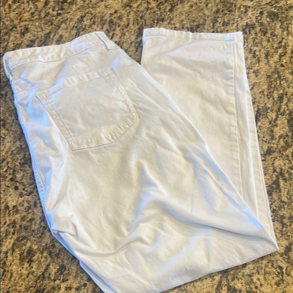 Style & Co straight leg, mid rise white jeans, sz 14, EUC | offer in description